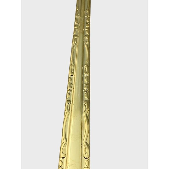 Towle Supreme Cutlery Japan TWS120-GOLD Gold Electroplate 4 Soup Spoons 7" - Picture 7 of 8